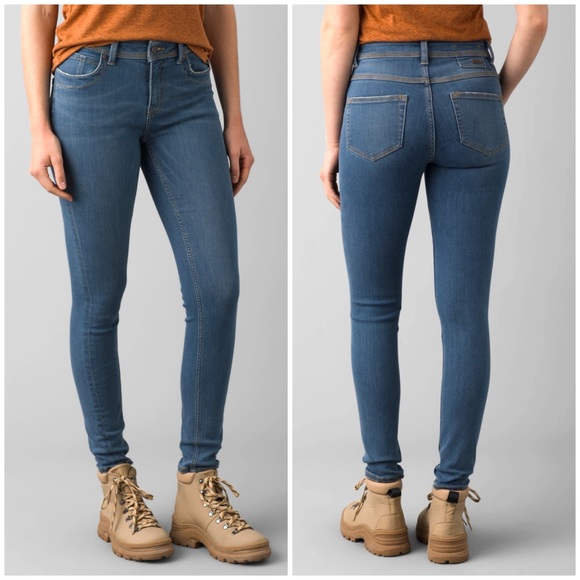 Prana Denim - NWT PRANA Soma Jean Slim Fit Classic Blue Size‎ 0/25 Minimalist Casual Stretch
